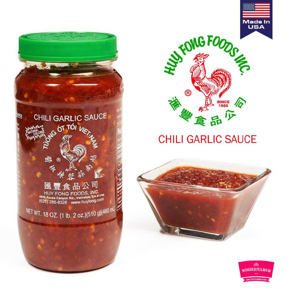 Huy Fong, Chili Garlic Sauce Wonderfulmom.lk