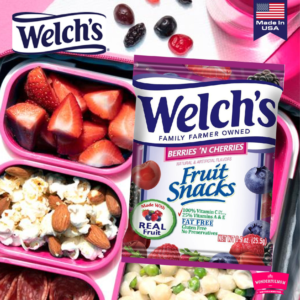 Welch’s® Fruit Snacks Berries ’n Cherries 25.5g Wonderfulmom.lk