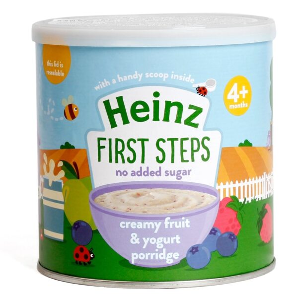 Heinz, First Steps, Creamy Fruit and Yogurt Porridge, 4+ Months