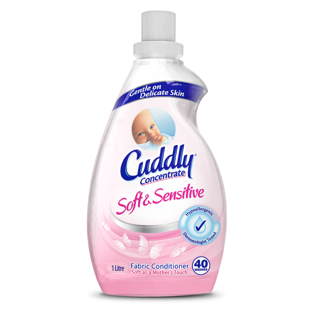 Cuddly, Concentrate, Fabric Softener Conditioner, Soft & Sensitive