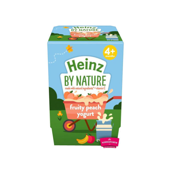 Heinz, By Nature, Fruity Peach Yogurt, 4+ Months