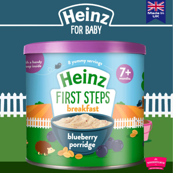Heinz, Blueberry Porridge, 7+ Month