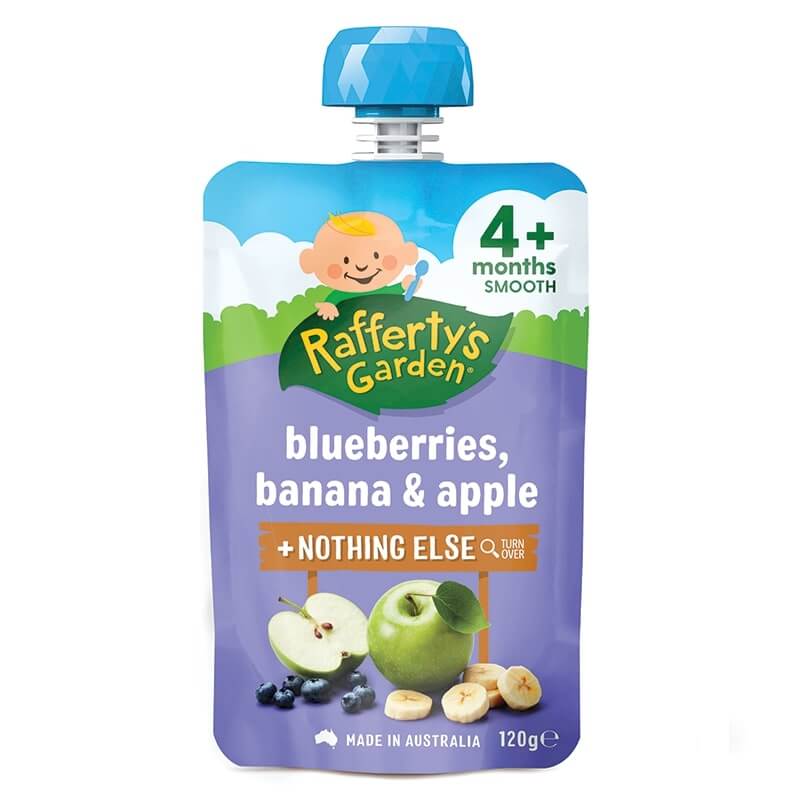 Rafferty's Garden, Blueberries Banana and Apple - 4+ Months