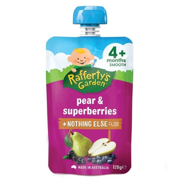 Rafferty's Garden, Pear & superberries - 4+ Months