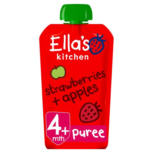 Ella's Kitchen, Strawberry Apple, Stage 2, 6+ Months