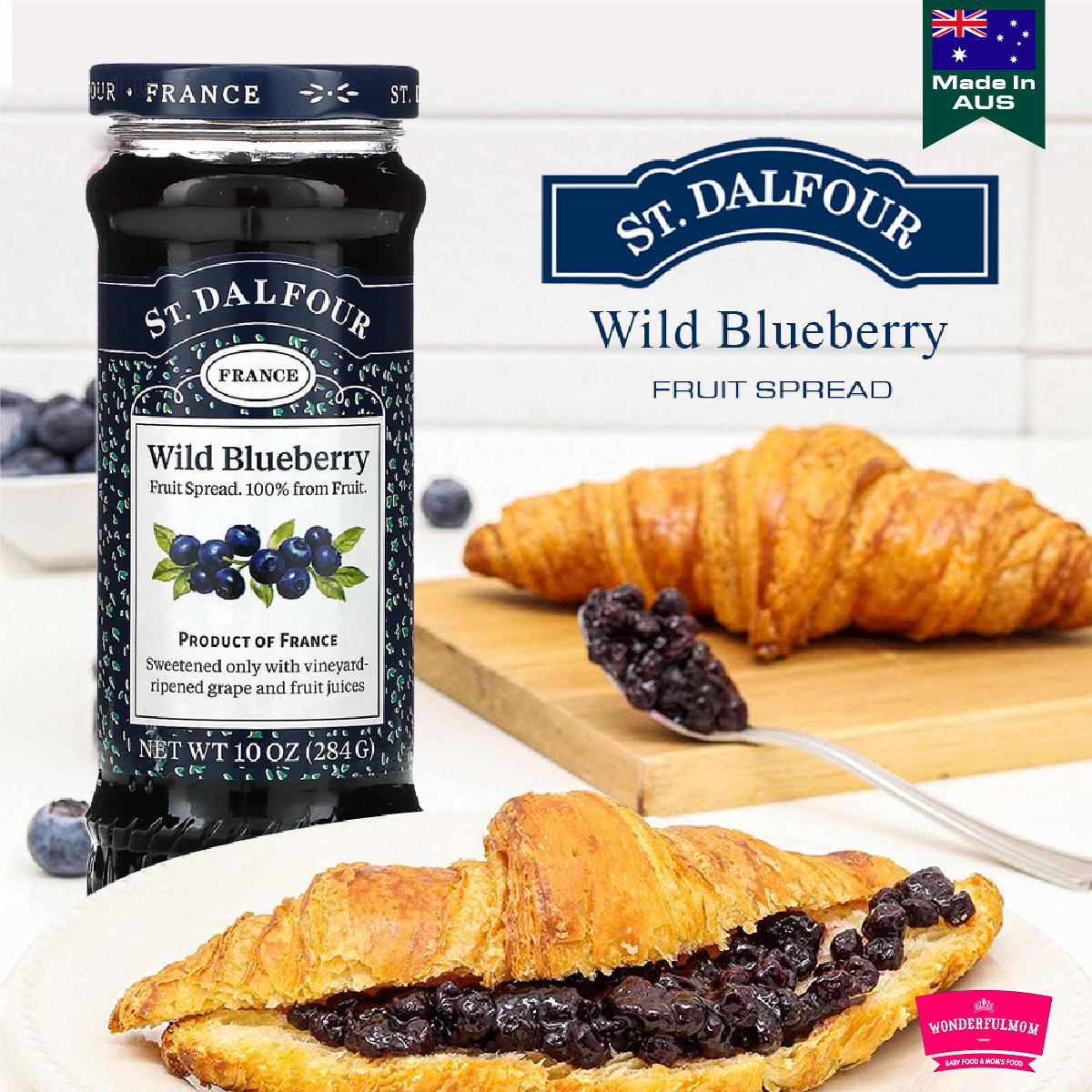 St.Dalfour, France, Wild Blueberry, Fruit Spread