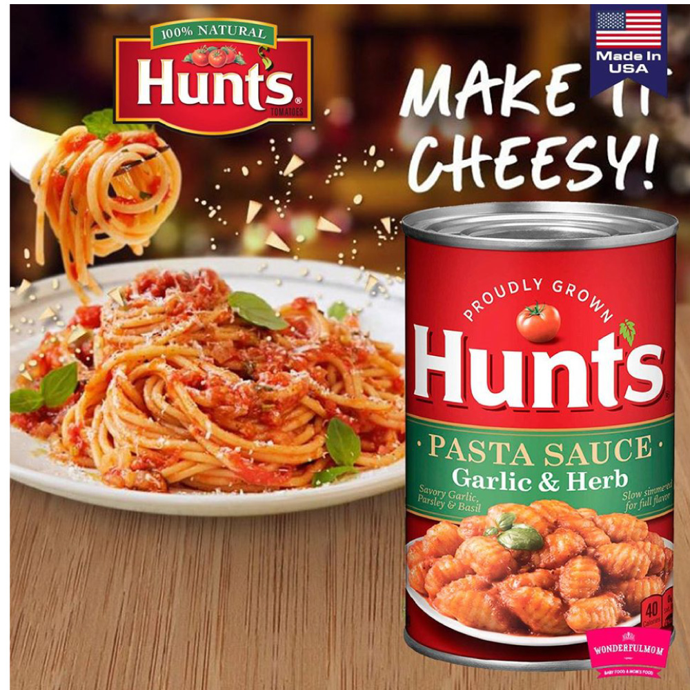 Hunt’s, Garlic & Herb Pasta Sauce Wonderfulmom.lk