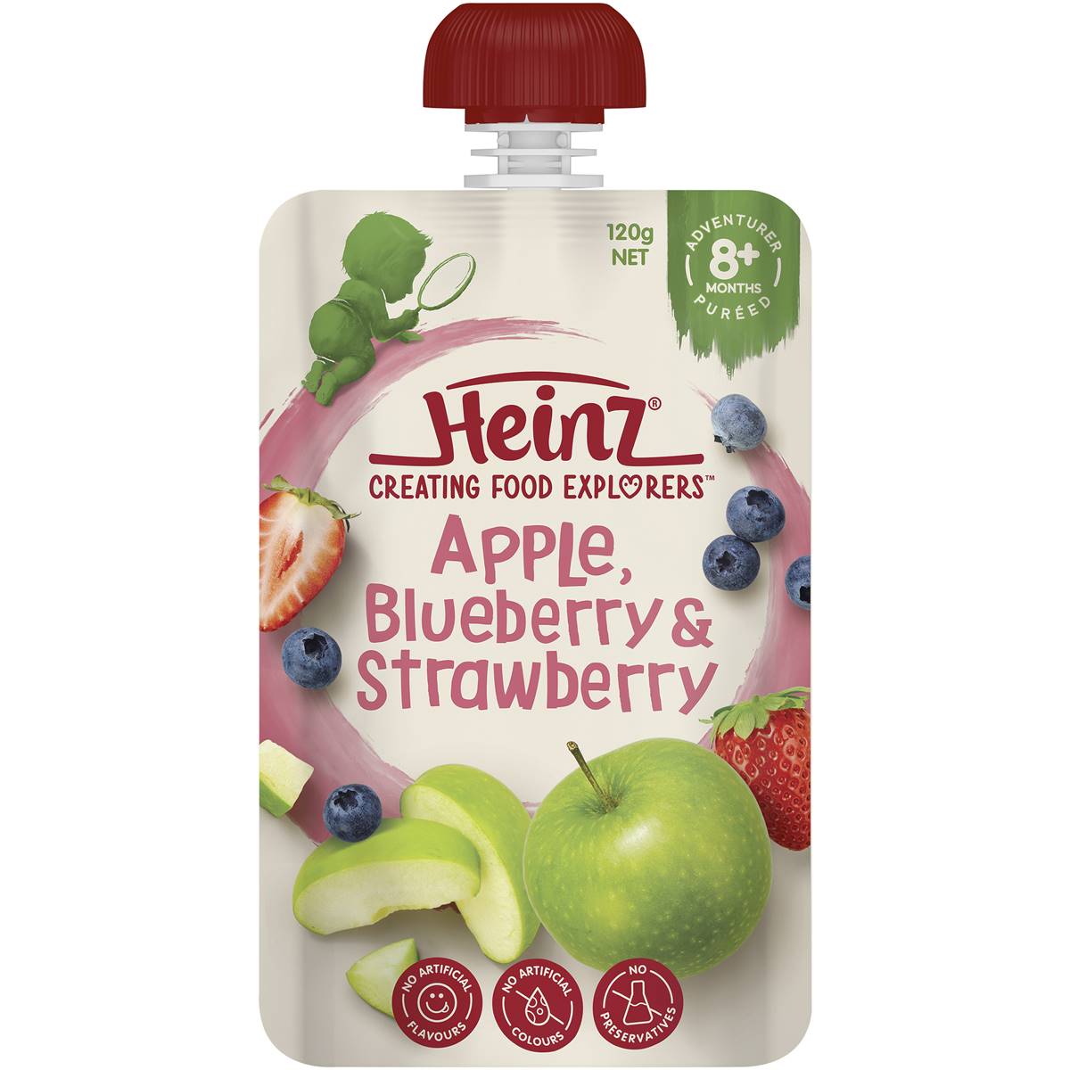 Heinz, Apple Blueberry & Strawberry – 8+ Months