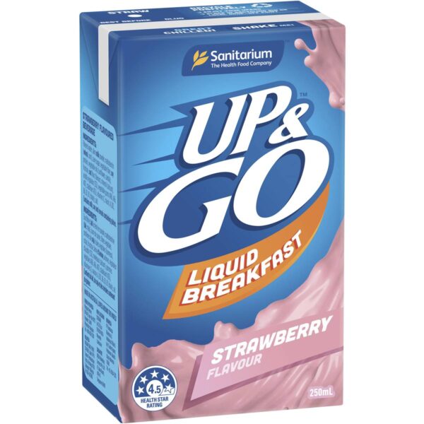 Sanitarium, Up&go Liquid Breakfast, Strawberry Sanitarium, Up&go Liquid Breakfast, Strawberry