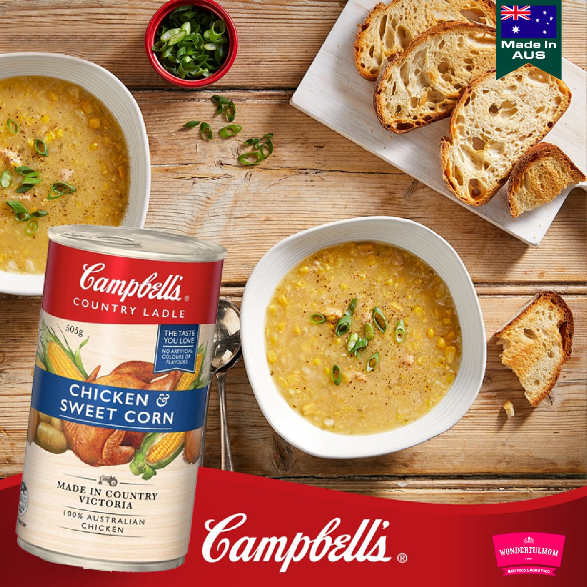 Campbells Country Ladle Soup Chicken And Sweet Corn 505g Wonderfulmomlk 3778