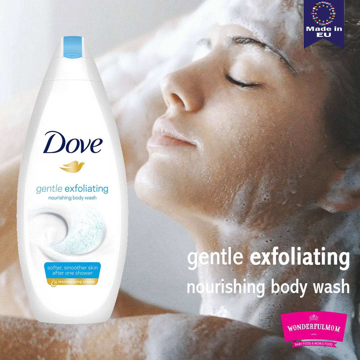 DOVE - Gentle Exfoliating Body Wash - Wonderfulmom.lk