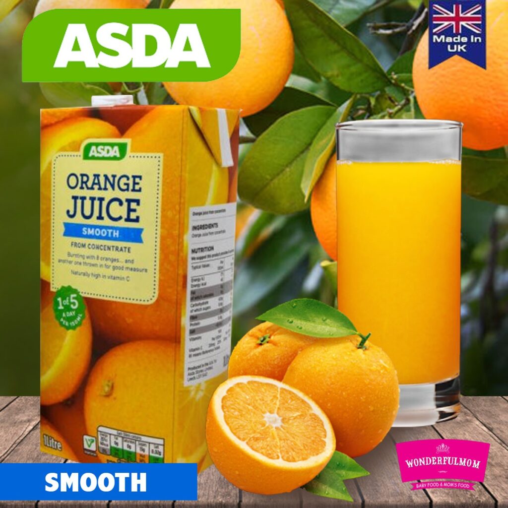 ASDA Orange Juice Smooth Wonderfulmom.lk