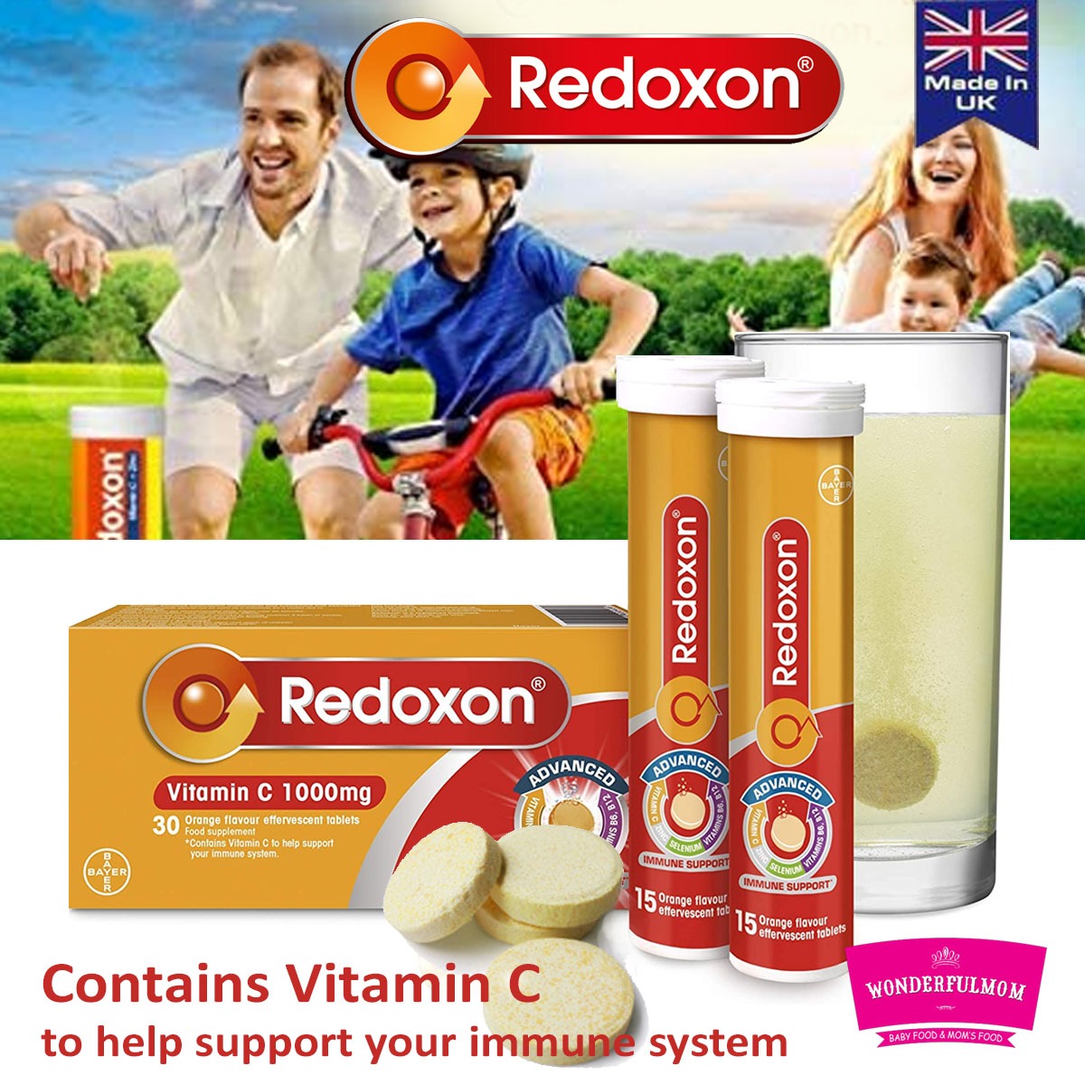 REDOXON Vitamin C 1000mg Capsule Wonderfulmom.lk