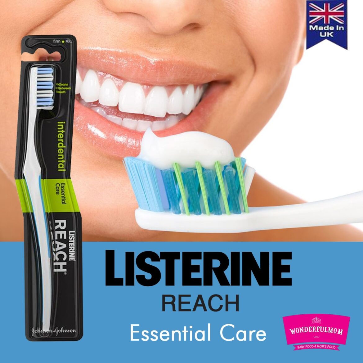 LISTERINE - Reach Essential Care Toothbrush - Wonderfulmom.lk