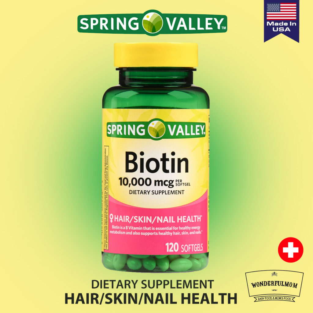 SPRING VALLEY Biotin 10,000mcg Wonderfulmom.lk
