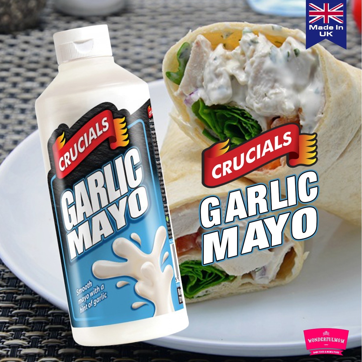 Crucials Garlic Mayo 500ml Wonderfulmom lk