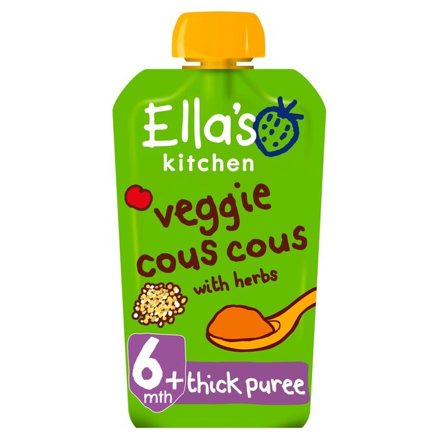 Ella's Kitchen Organic Veggie Cous Cous with herbs Pouch 6+ Mths 120g