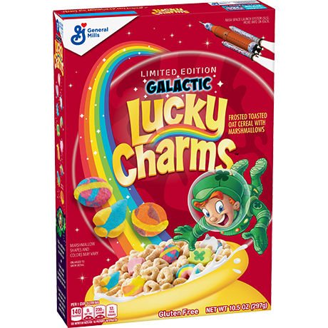 Limited-Edition Galactic Lucky Charms Cereal (297g)