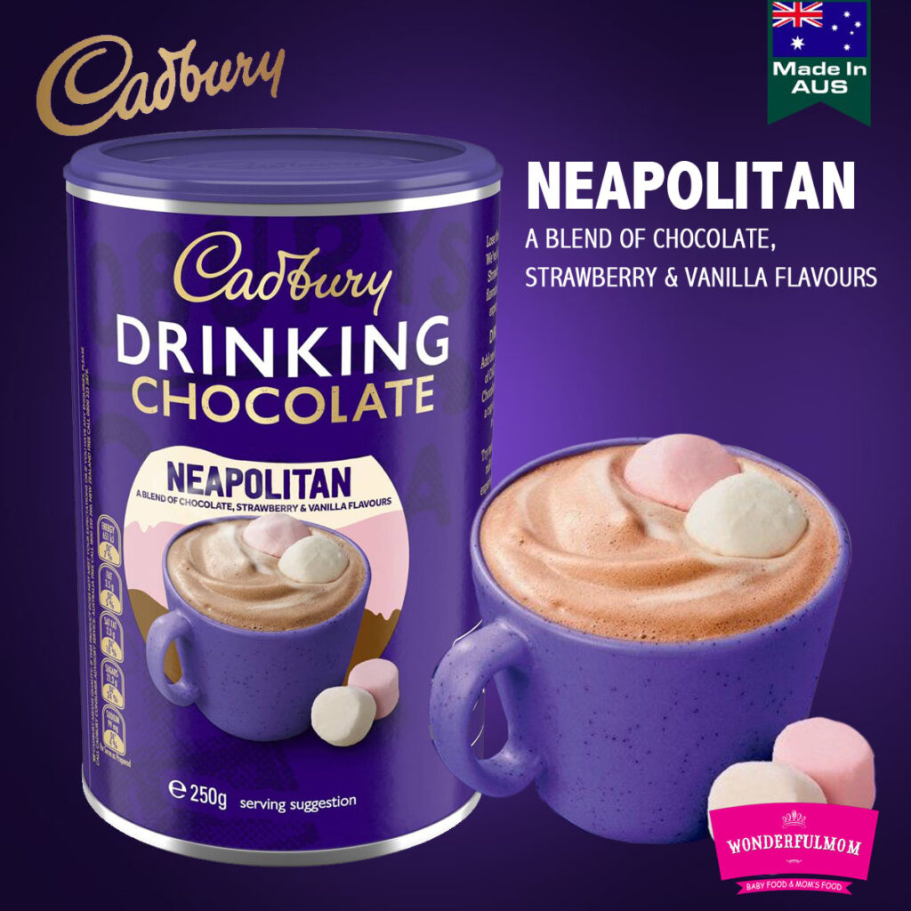 Cadbury Drinking Chocolate Neapolitan 250g Wonderfulmom.lk