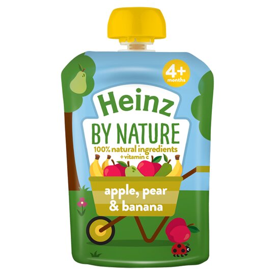 Heinz Fruit Pouch Apple Pear Banana 100G