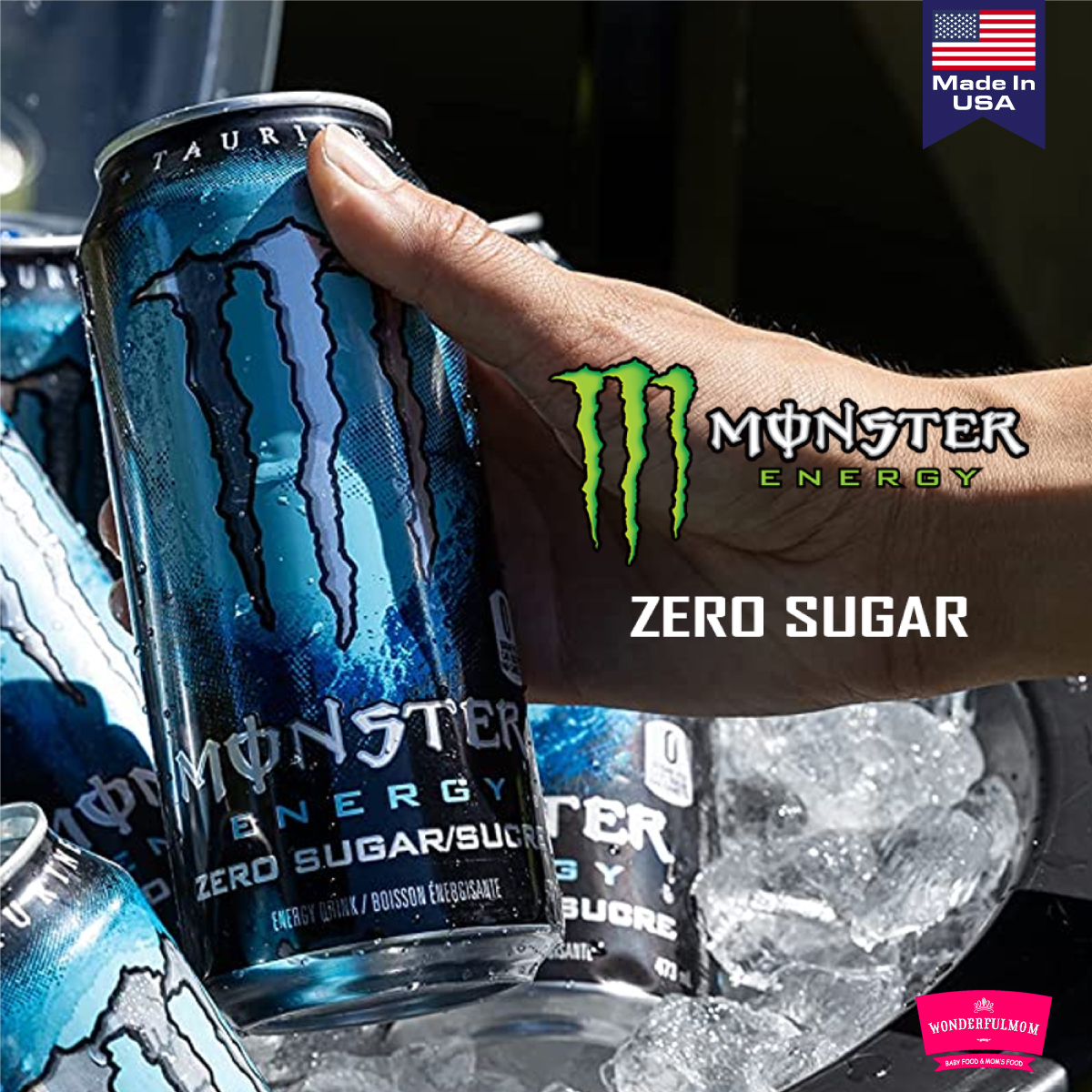 Monster Energy Zero Sugar Low Calorie Energy Drink 473ml Wonderfulmom lk
