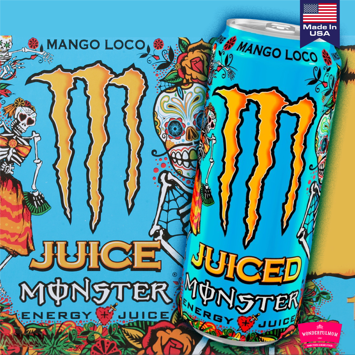 Juice Monster Mango Loco, Energy + Juice