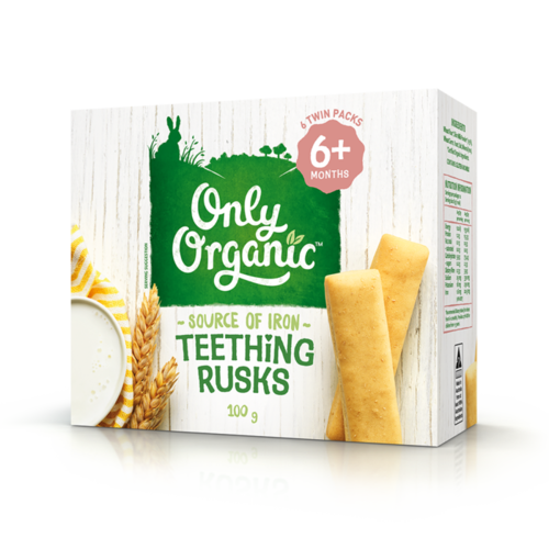 Only Organic Teething Rusks 100g