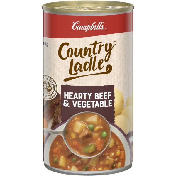 Campbell's Country Ladle Hearty Beef & Vegetables Soup 500g