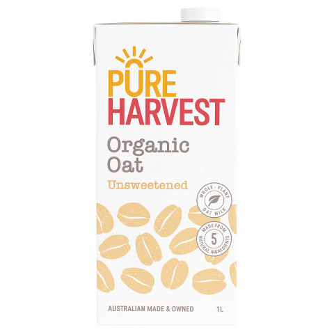 Pureharvest Oat Milk Unsweetened Organic 1L