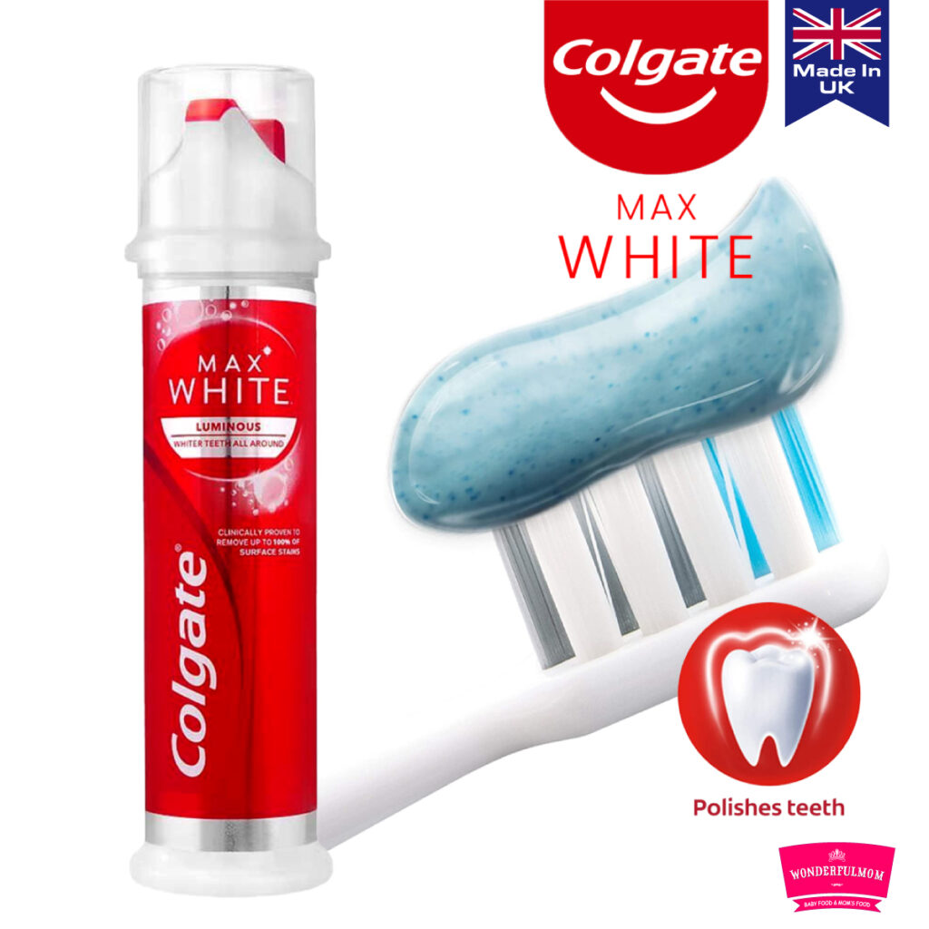 Colgate Max White Luminous Pump Toothpaste 100ml Wonderfulmom.lk